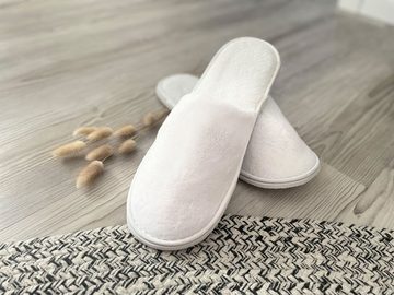 ZOLLNER Pantoffel (10-tlg) 100% Polyester, vom Hotelwäschespezialisten, Universalgröße