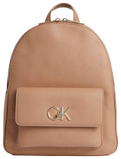 Calvin Klein Cityrucksack RE-LOCK BACKPACK W/ POCKET PBL, mit großem Steckfach innen