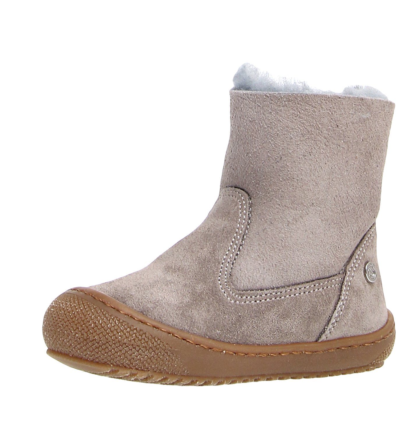 Naturino Naturino Stiefel Cozy Hug erste Schuhe Lammfellfutter Grau Schnürstiefelette