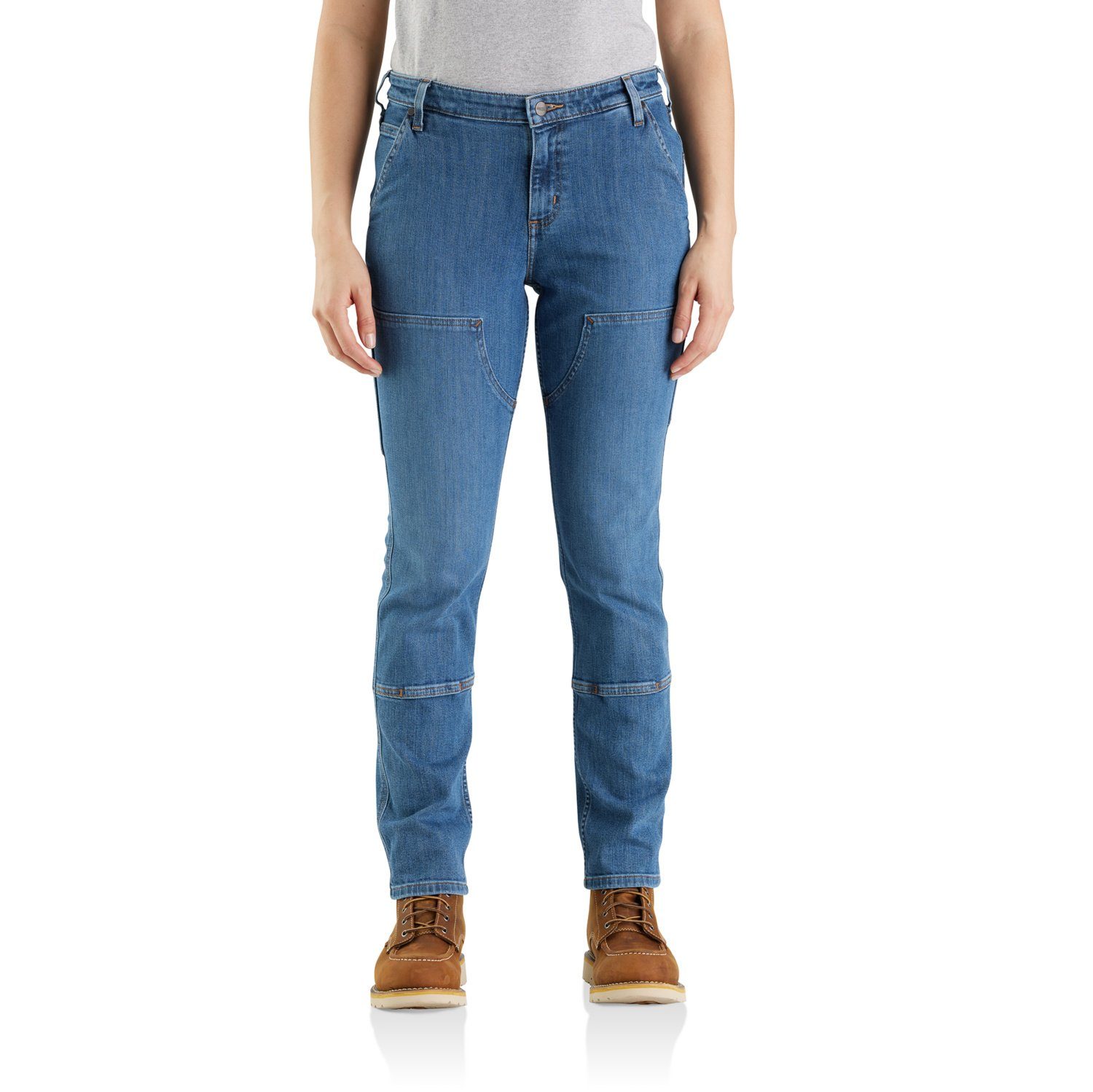 Front Straight Damen Jeans Carhartt Double Carhartt Regular-fit-Jeans