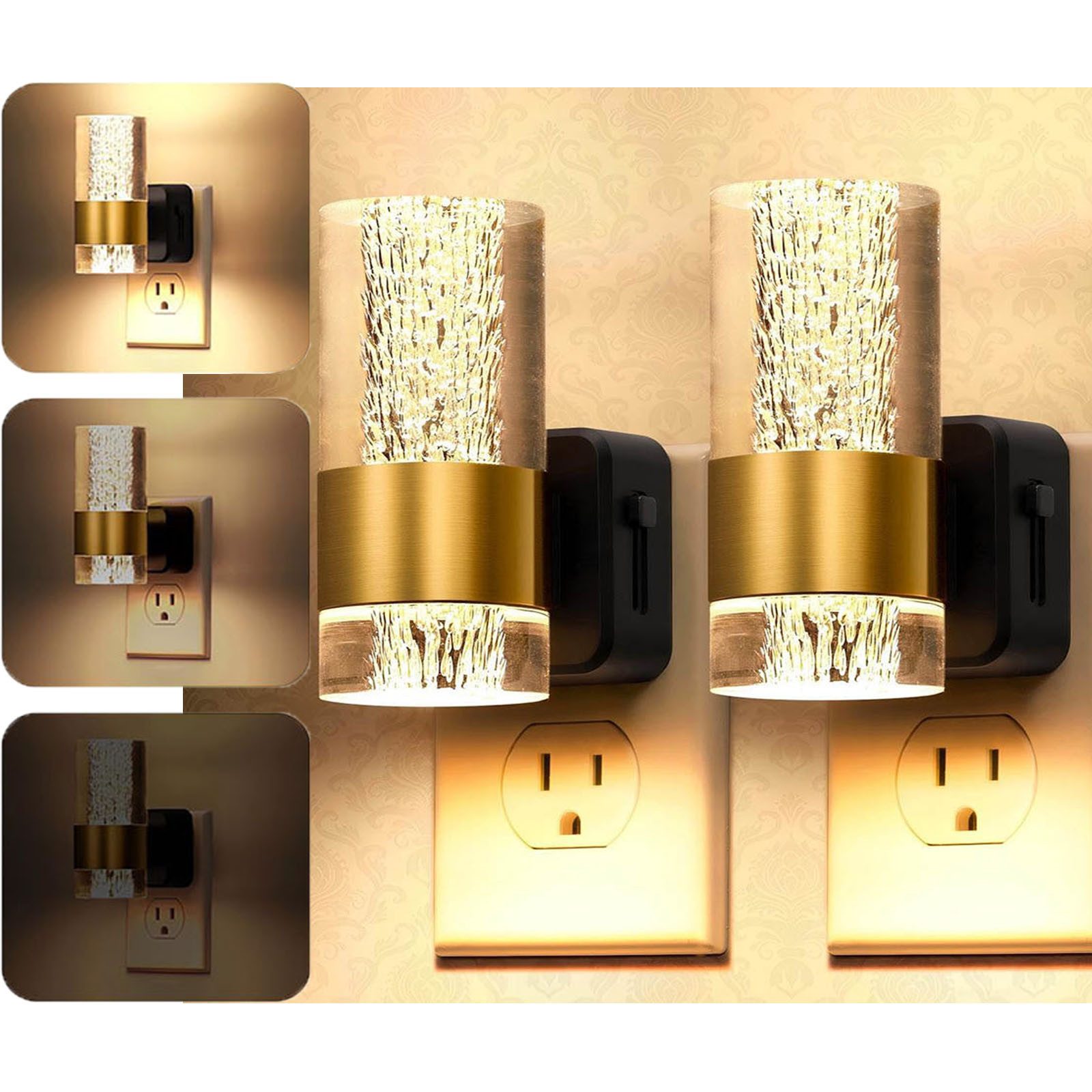 MUPOO Steckdosenleuchte Moderne Nachtlicht Steckdose Dämmerungssensor, Acry günstig online kaufen