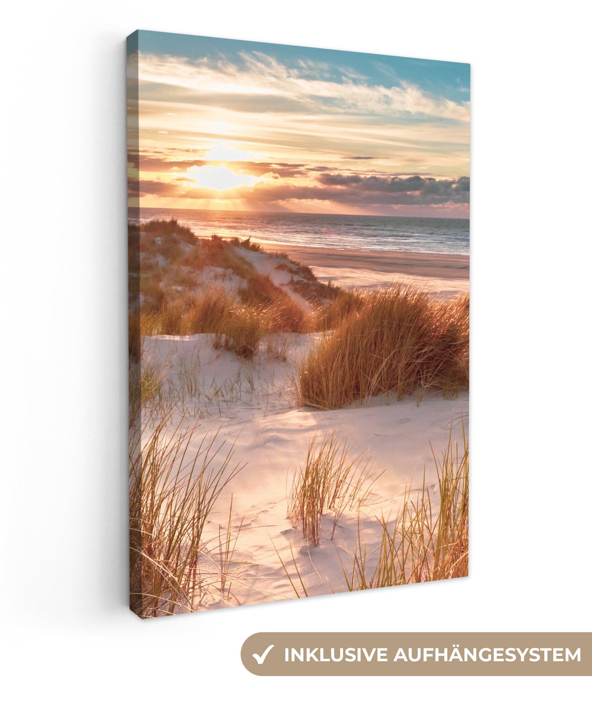 OneMillionCanvasses® Leinwandbild Düne - Pflanzen - günstig online kaufen
