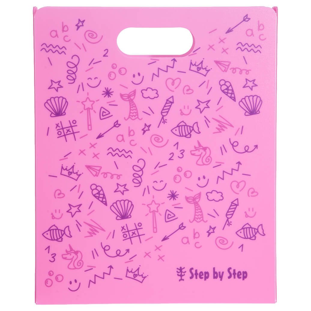 Step by Step Schulheft Zubehör - Heftbox mit Griff 31 cm (pink)