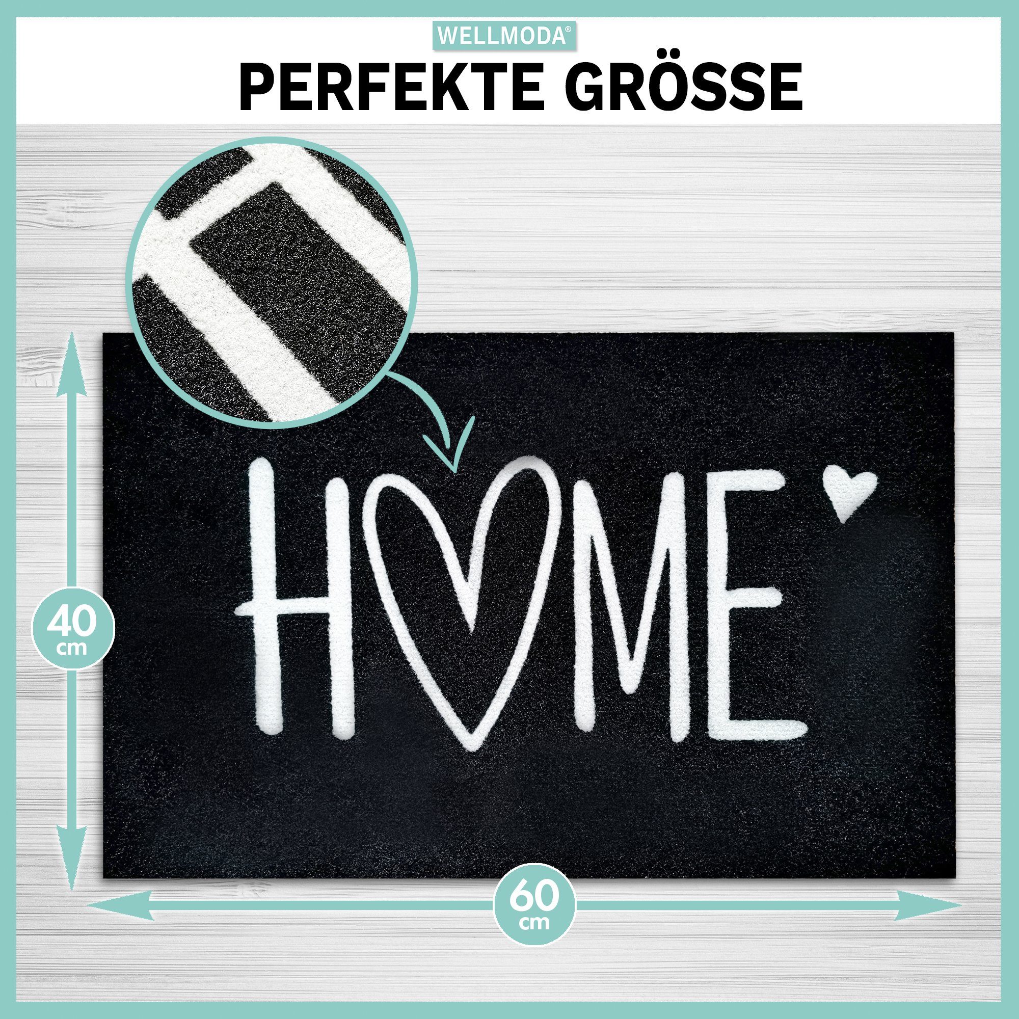 WELLMODA Fußmatte Home Motiv I Modernes günstig online kaufen