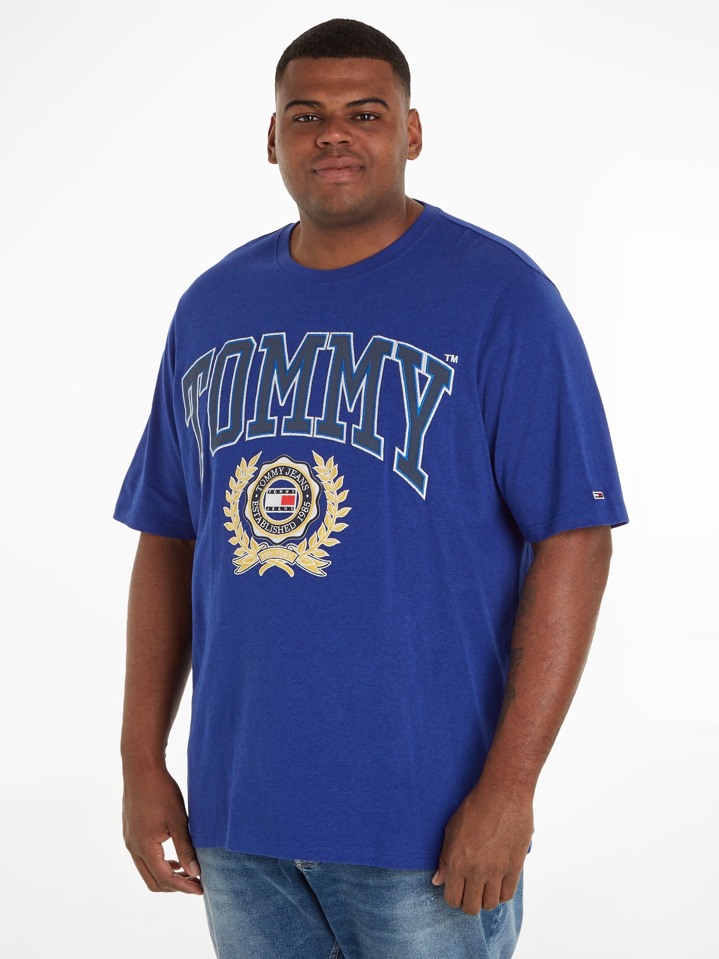 Tommy Jeans Plus T-Shirt TJM PLUS COLLEGE RWB TEE Navy Voyage | T-Shirts
