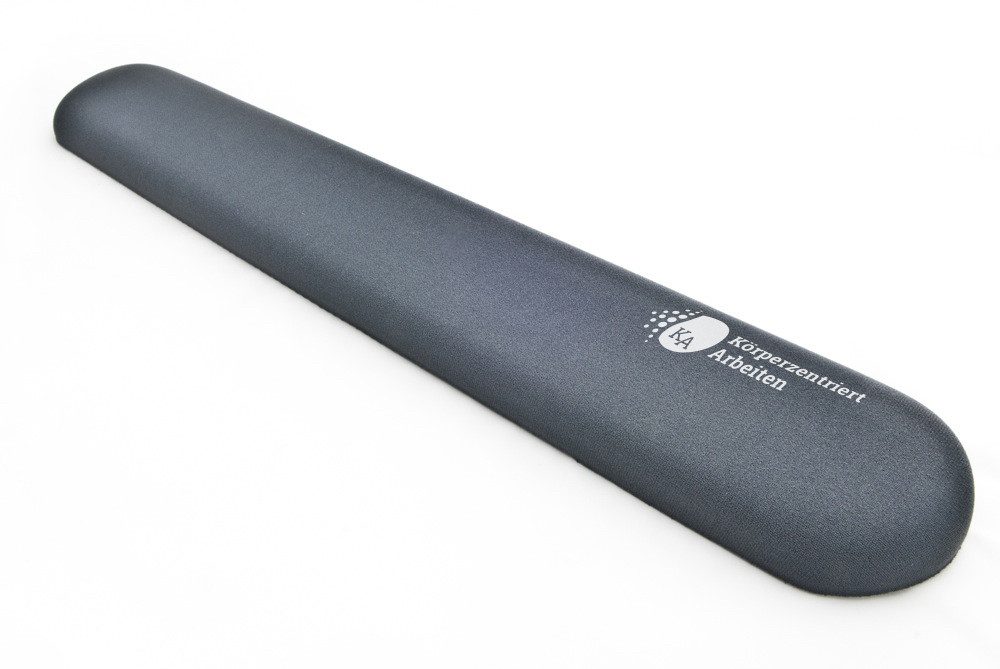Ergotrading Tastatur-Handballenauflage Gel Handballenauflage grau mit Eindruck Körperzent