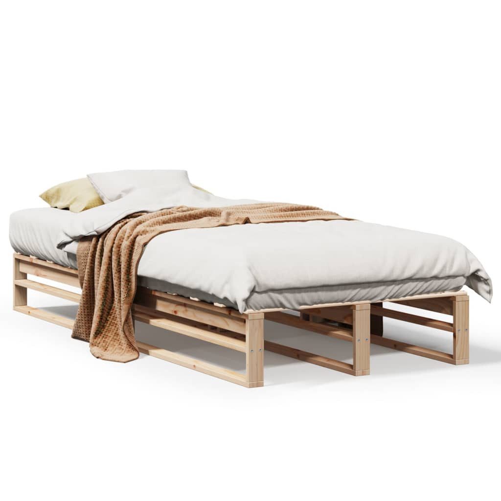 vidaXL Bett Massivholzbett ohne Matratze 90x200 günstig online kaufen
