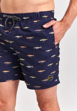 Shiwi Badeshorts Herren Badeshorts Fische (1-St) Modisches Design