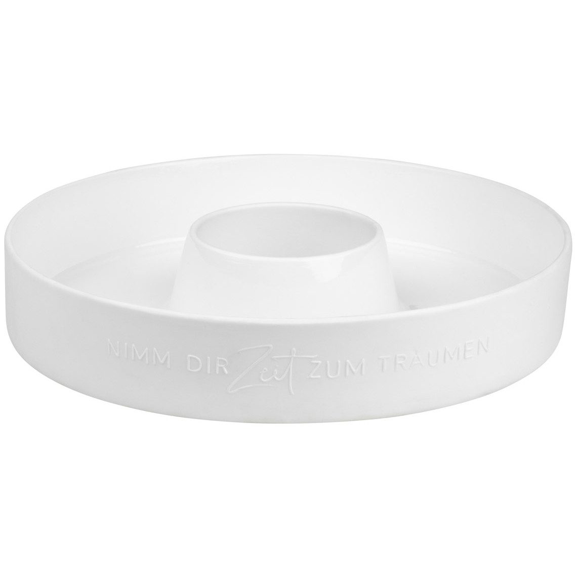 Räder Design Windlicht Räder Living "Nimm dir Zeit zum Träumen" Kranz Schale Porzellan 90131