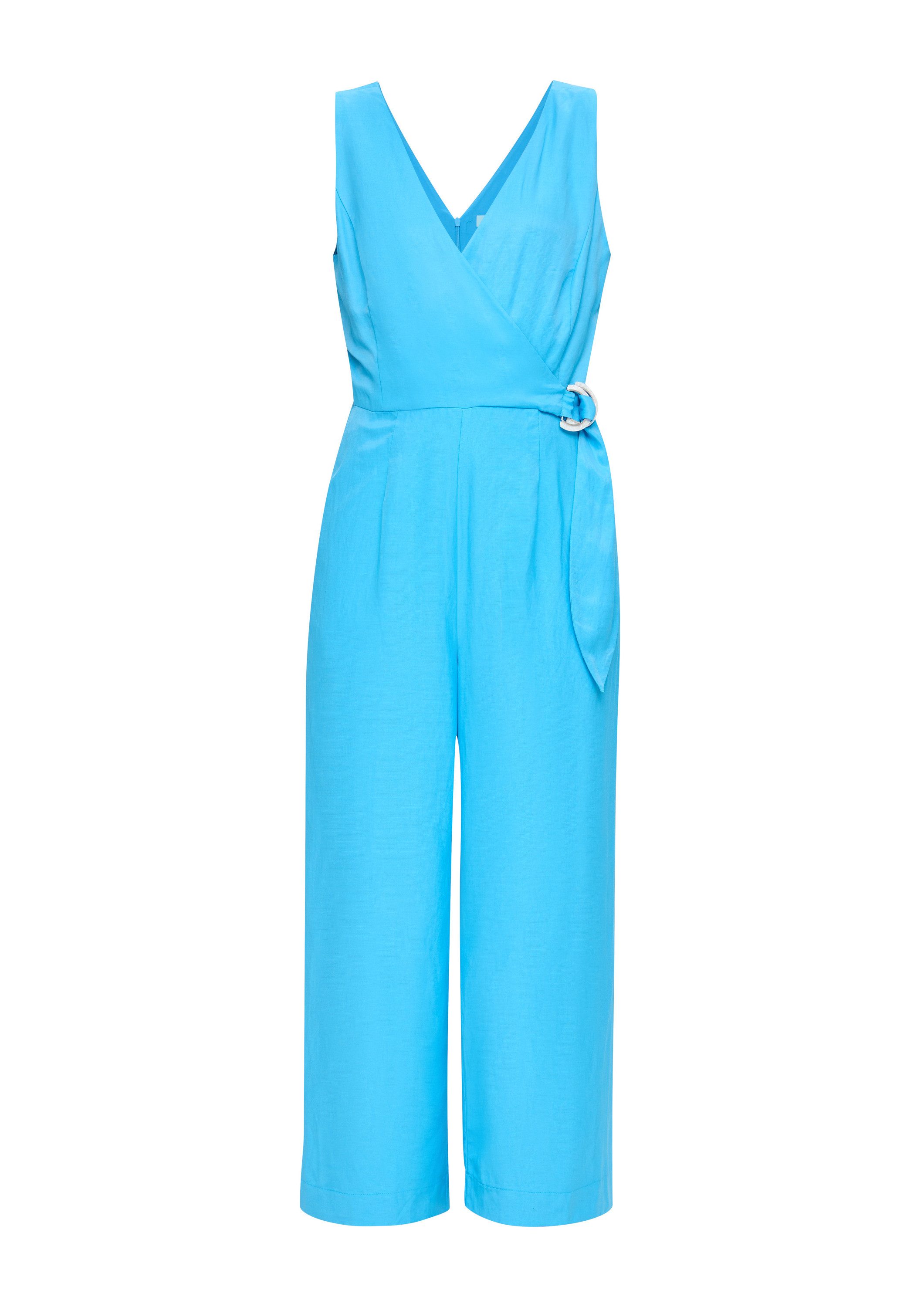s.Oliver Jumpsuit Overall Overall aus Viskosemix in Wickel-Optik