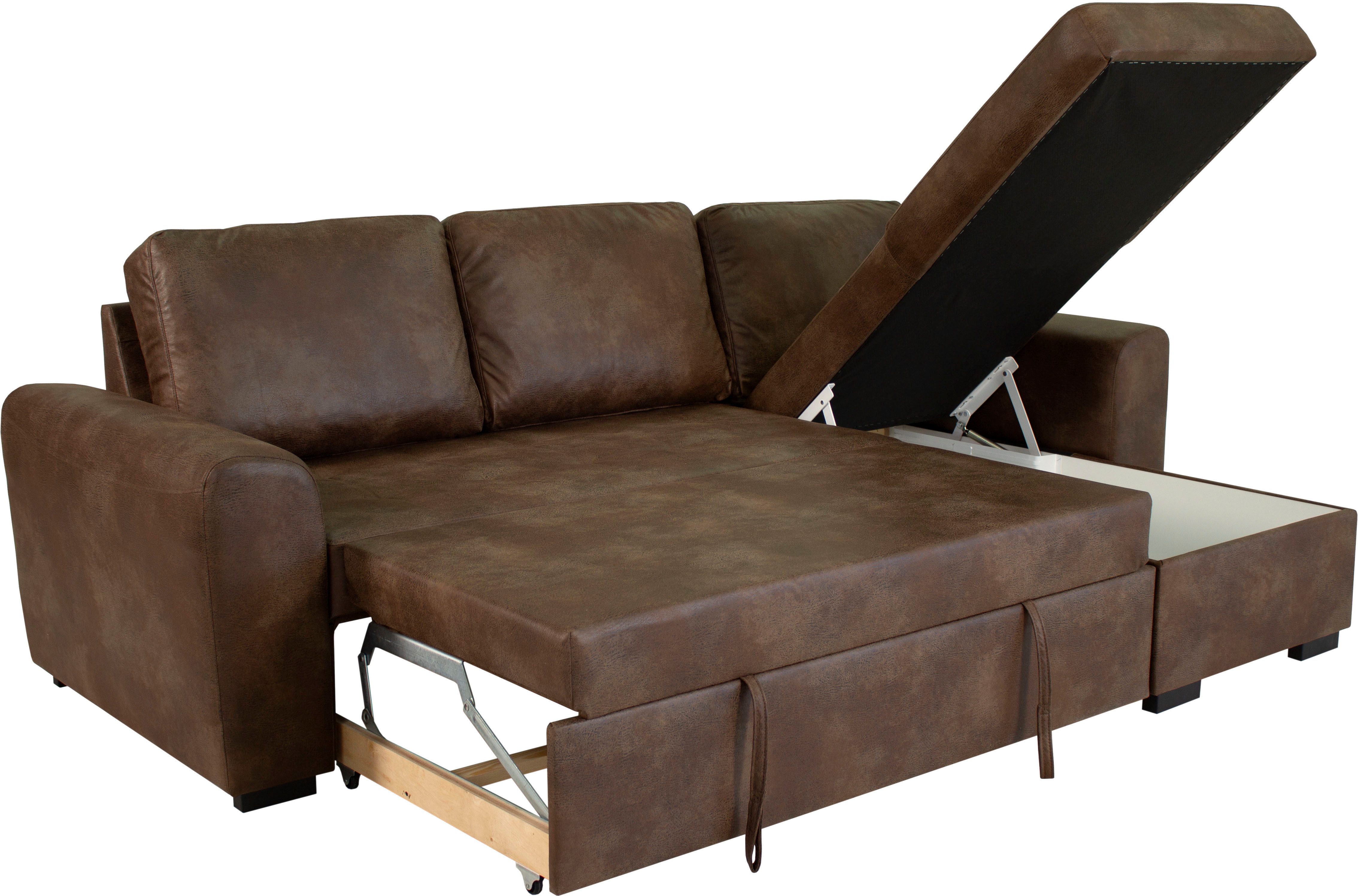 OTTO home Ecksofa Poll L-Form, B: 245 cm, mit Schlaffunktion & Bettkasten – Bild 5 von 5
