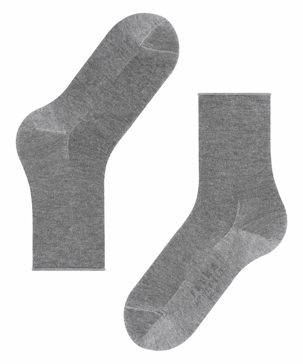 Socken Active - Breeze FALKE Uni, Rollbündchen Damen Kurzsocken Grau