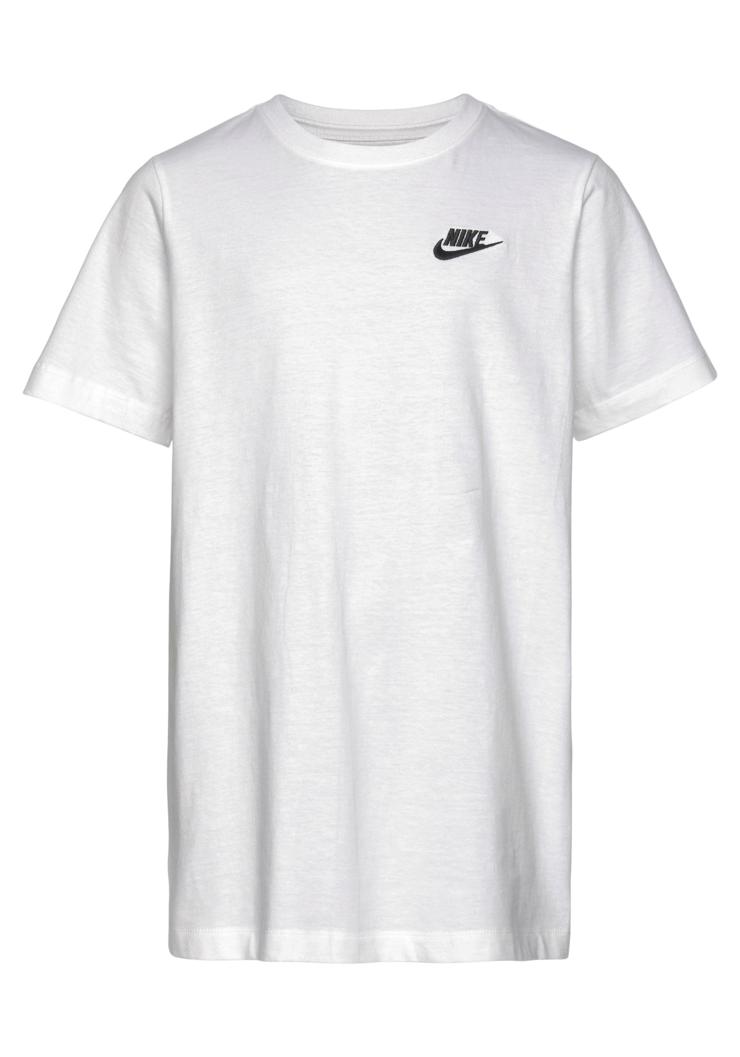 KIDS' weiß T-Shirt T-SHIRT Nike Sportswear BIG