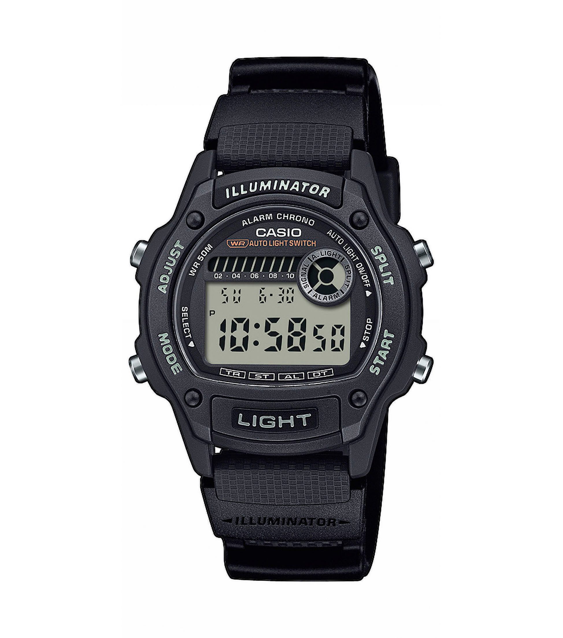 CASIO TIMELESS COLLECTION Chronograph W-220H-1AVEF, Quarzuhr, Armbanduhr, Damenuhr, Herrenuhr, digital