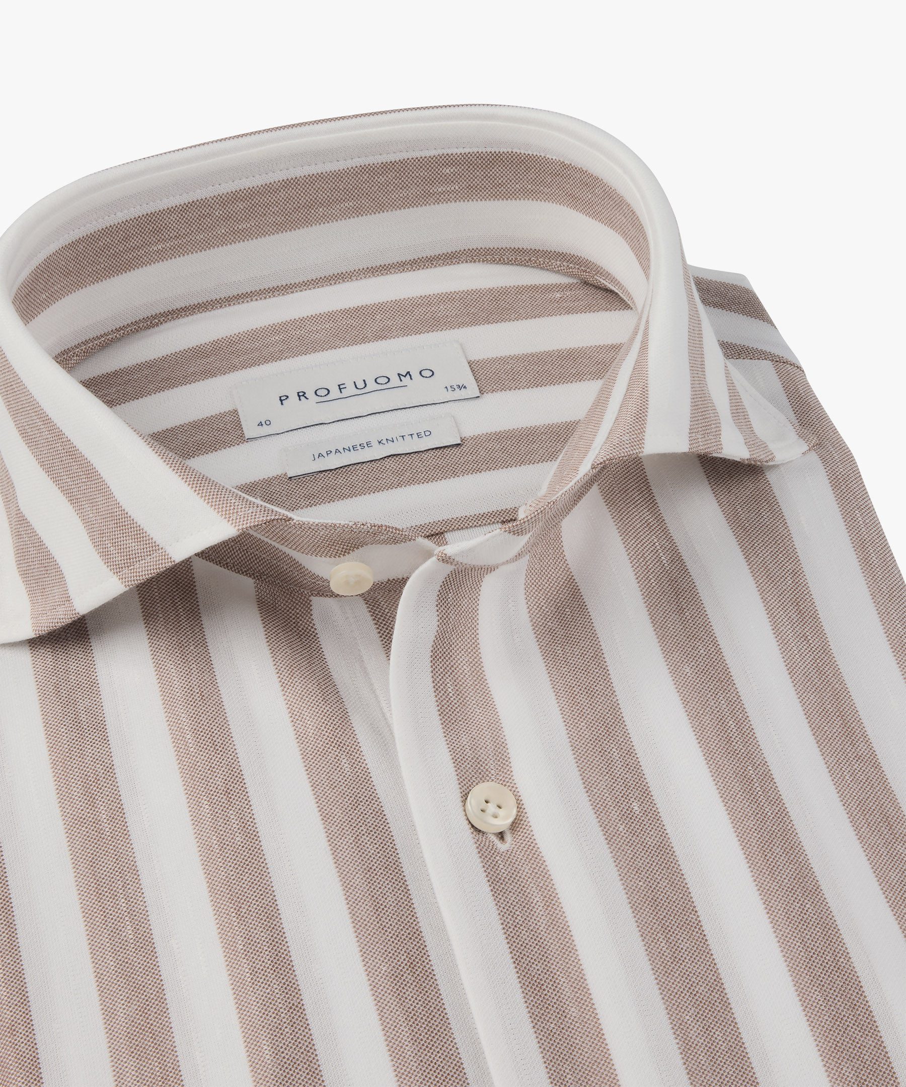 Profuomo Oversize-Shirt SHIRT X-CUTAWAY SF CLAY