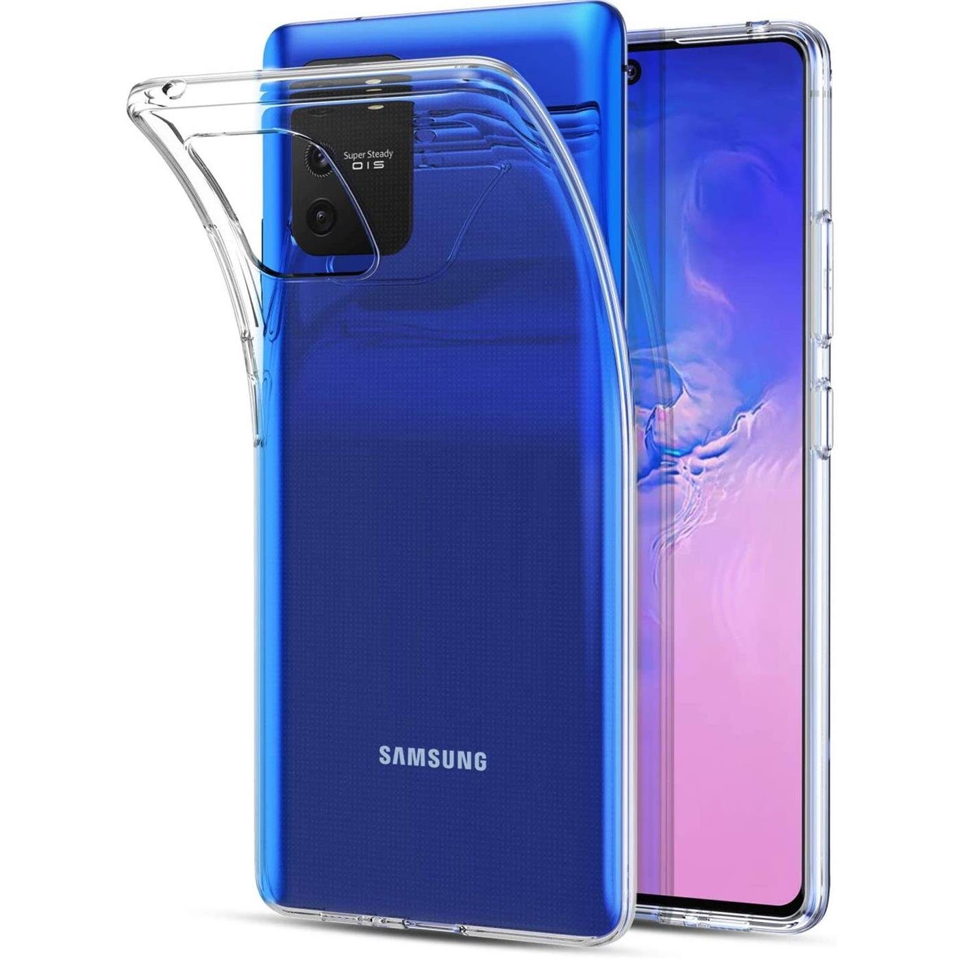 CoolGadget Handyhülle Transparent Ultra Slim Case für Samsung Galaxy S10  Lite 6,7 Zoll, Silikon Hülle Dünne Schutzhülle für Samsung S10 Lite Hülle