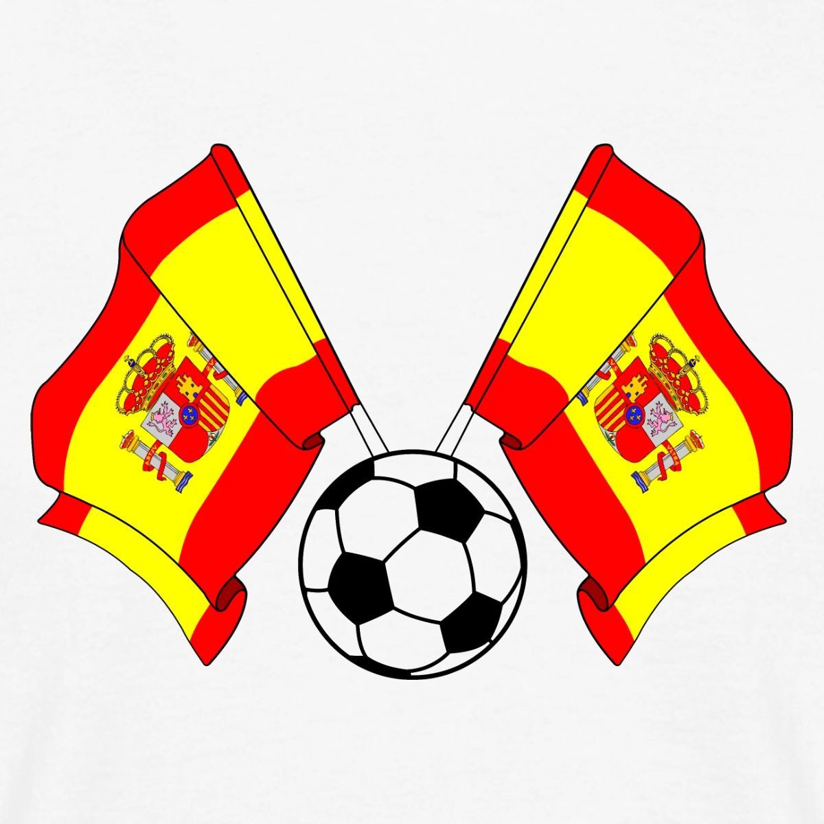 Spreadshirt T-Shirt Spanien Flaggen, Spanien Fußball Männer T-Shirt (1-tlg)