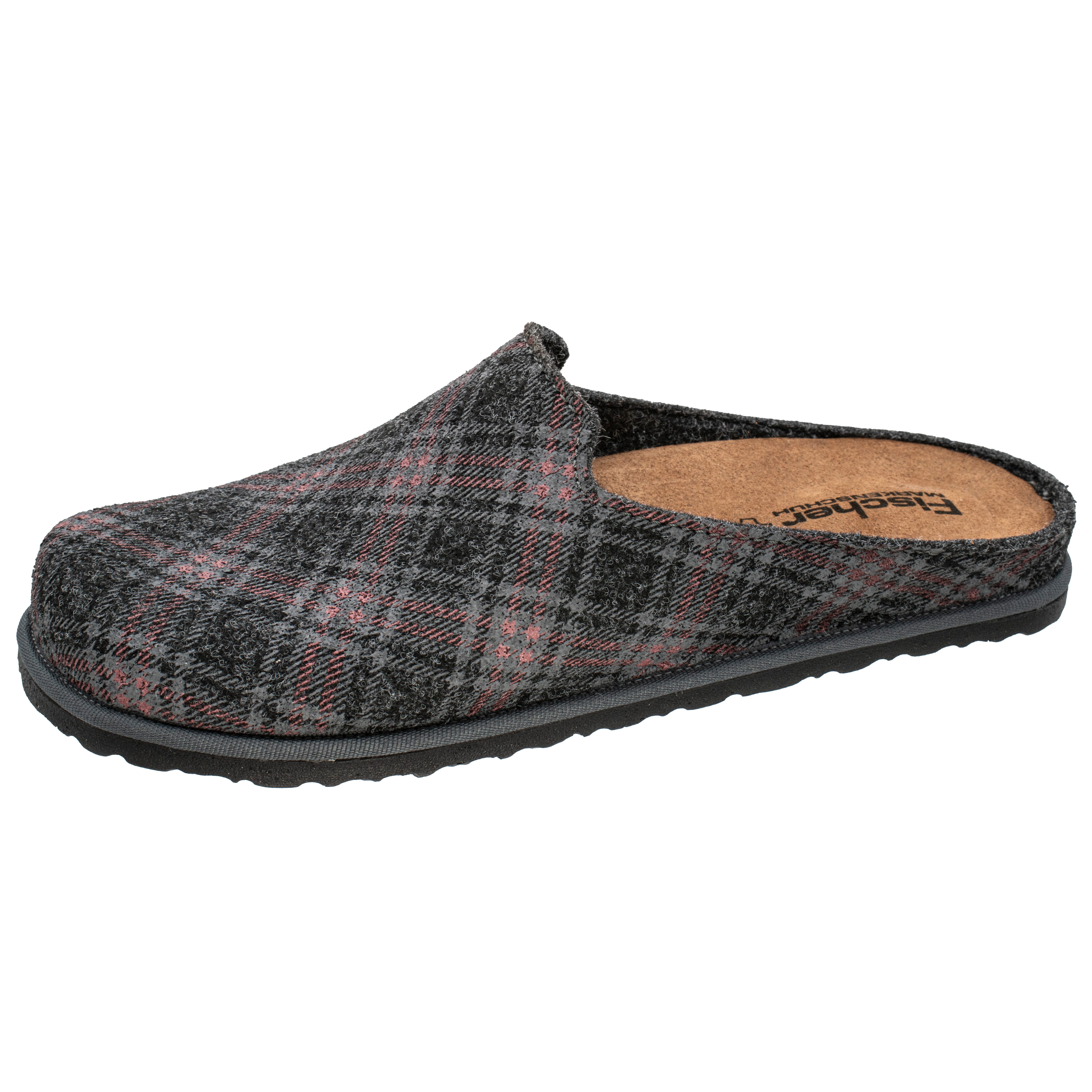 Fischer-Markenschuh Helge Pantoffel aus recyceltem PET Filz, Einlegesohle herausnehmbar