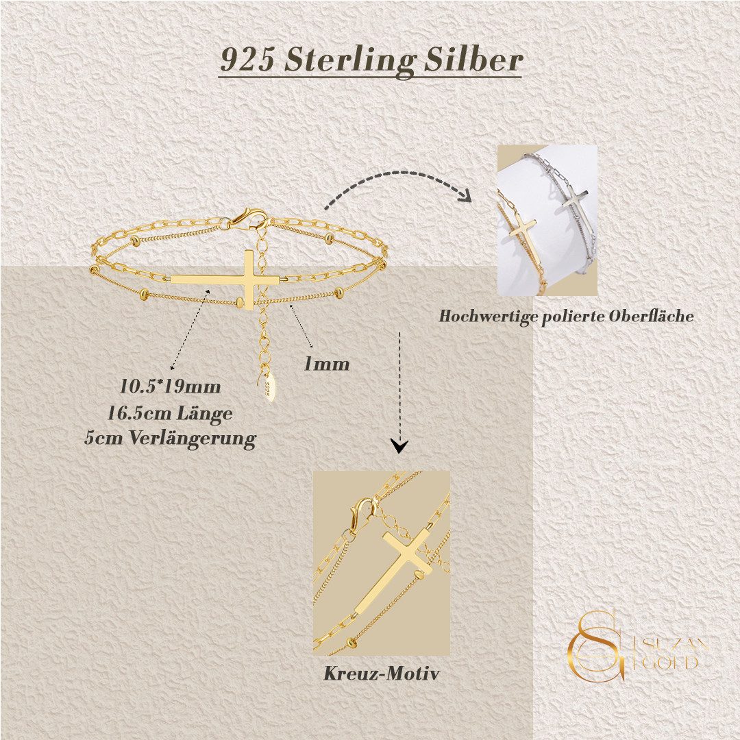 Suzan Gold Silberarmband Solvira – 925 günstig online kaufen