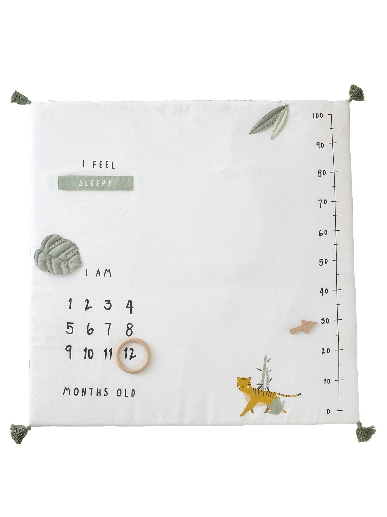 Babydecke Baby Meilenstein-Decke PANDAFREUNDE, vertbaudet günstig online kaufen