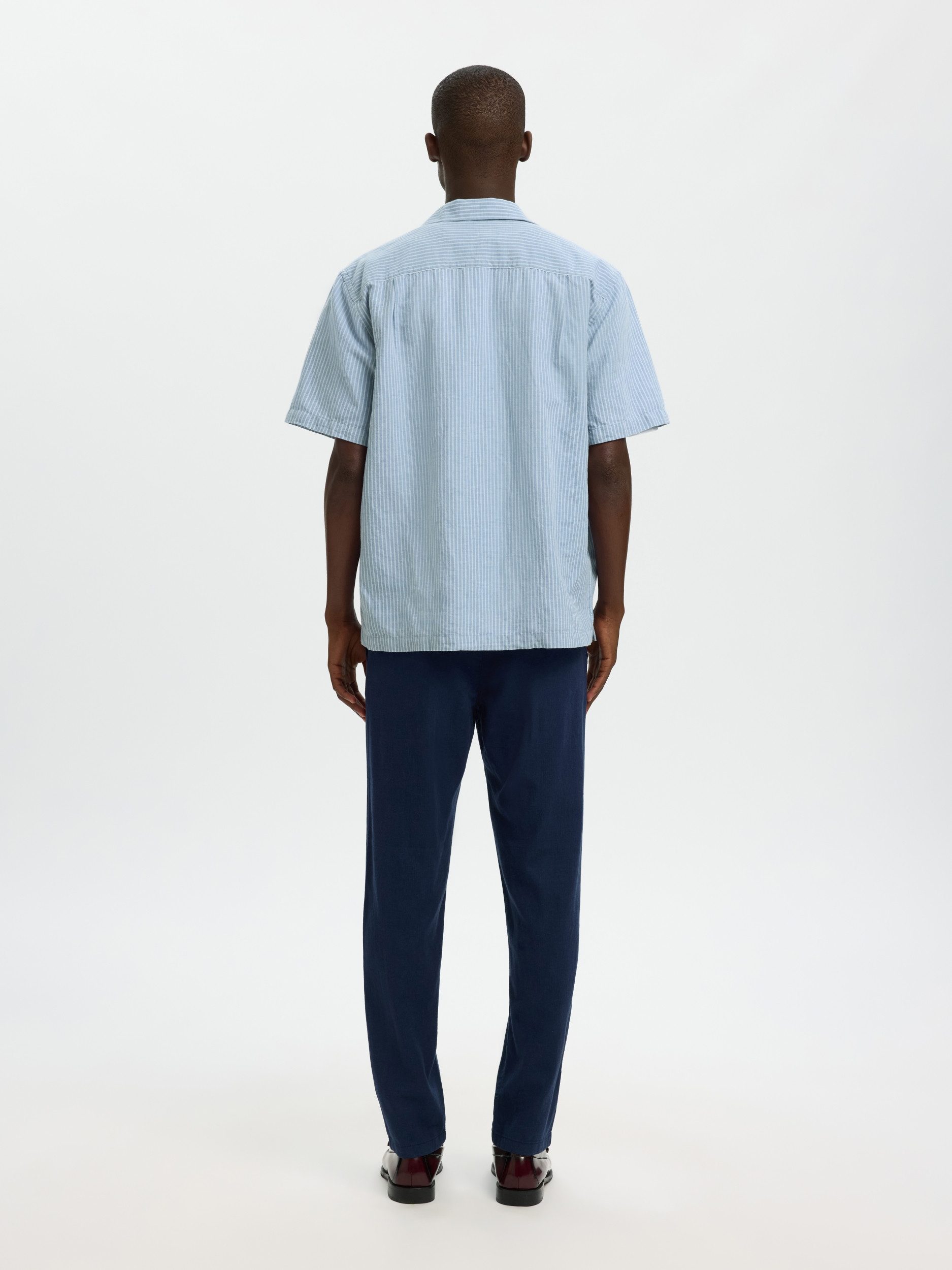 SELECTED HOMME Leinenhemd SLMRLXCASPER CLAY LINENBLEND SS SHT