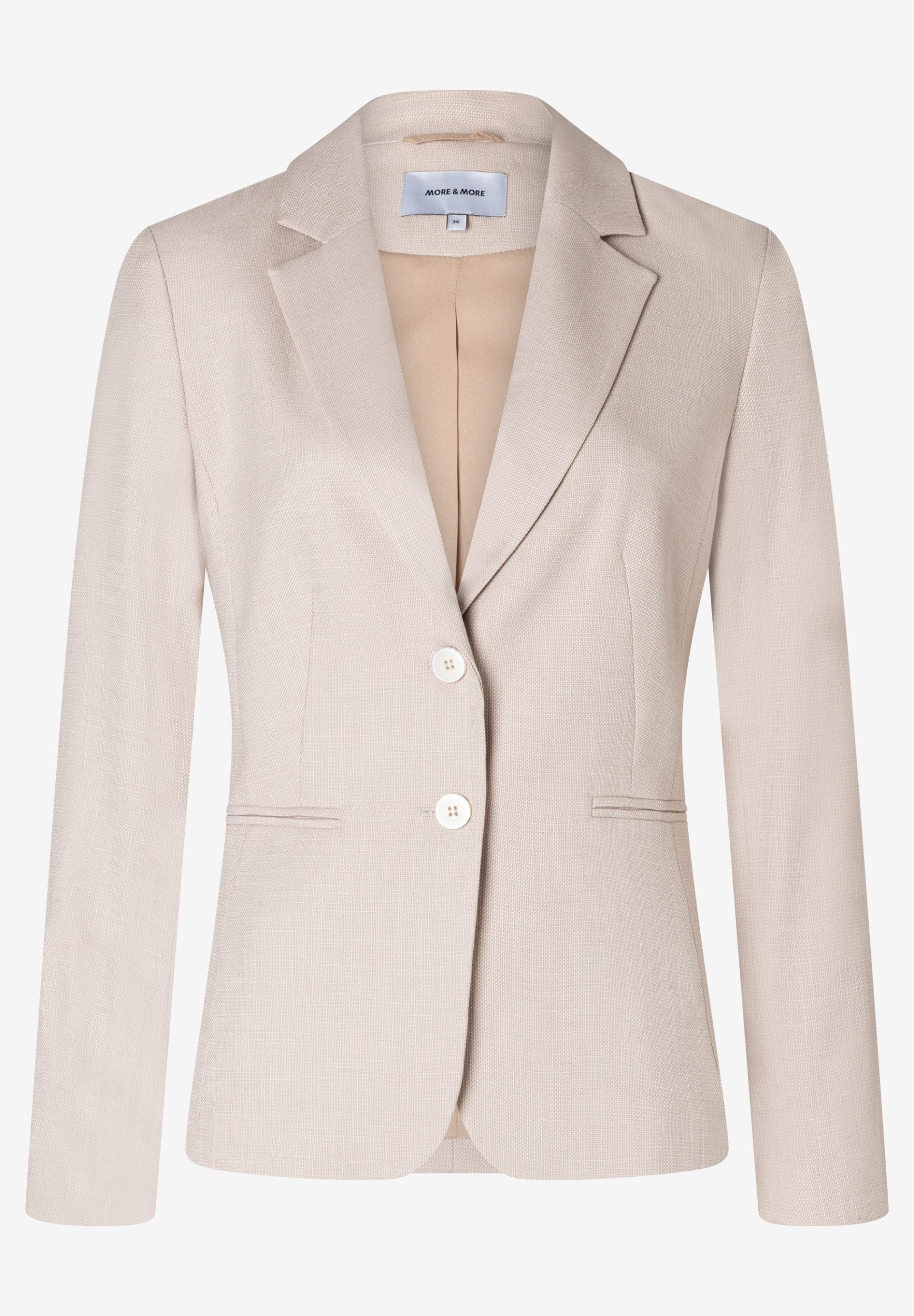 MORE&MORE Jackenblazer Melange Structure Bl günstig online kaufen