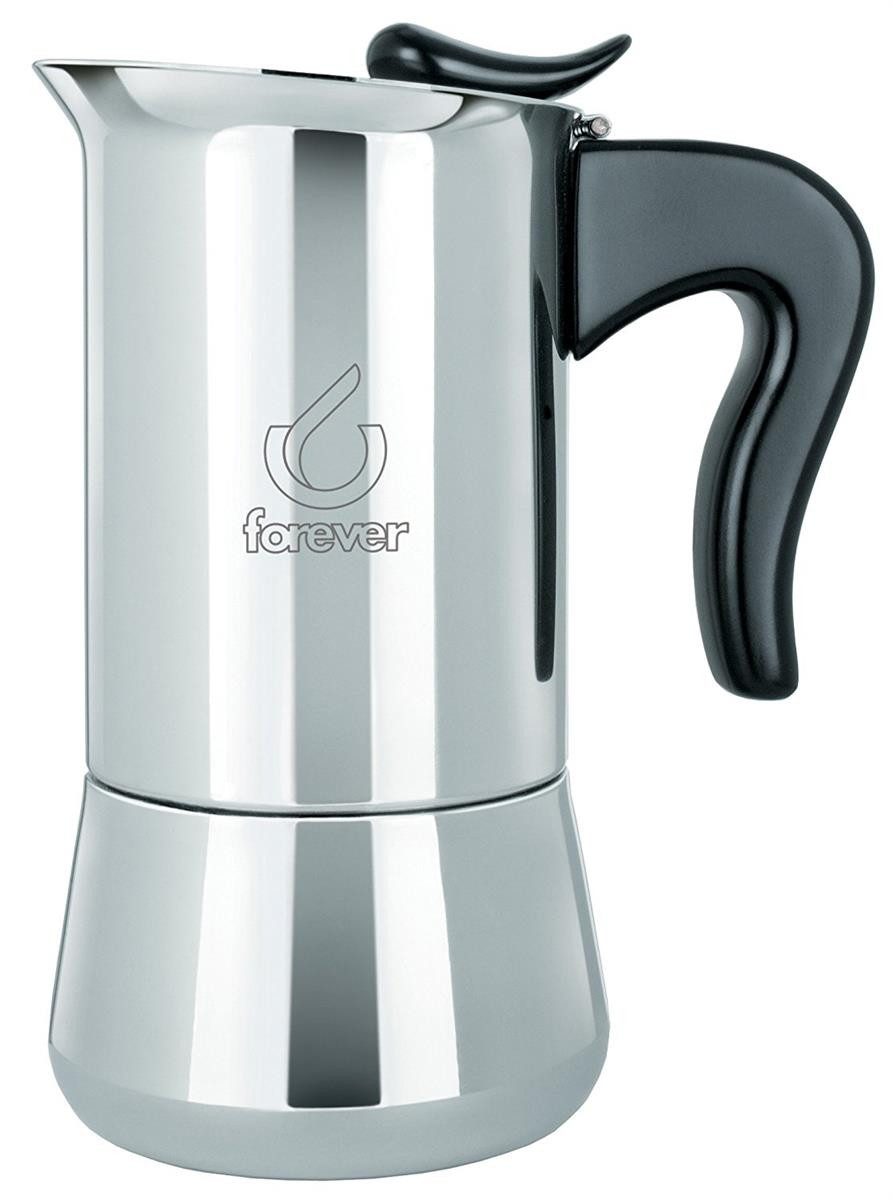 Forever Ersatzscherkopf forever Espressokocher Miss Splendy 10 Tassen Induktion Edelstahl