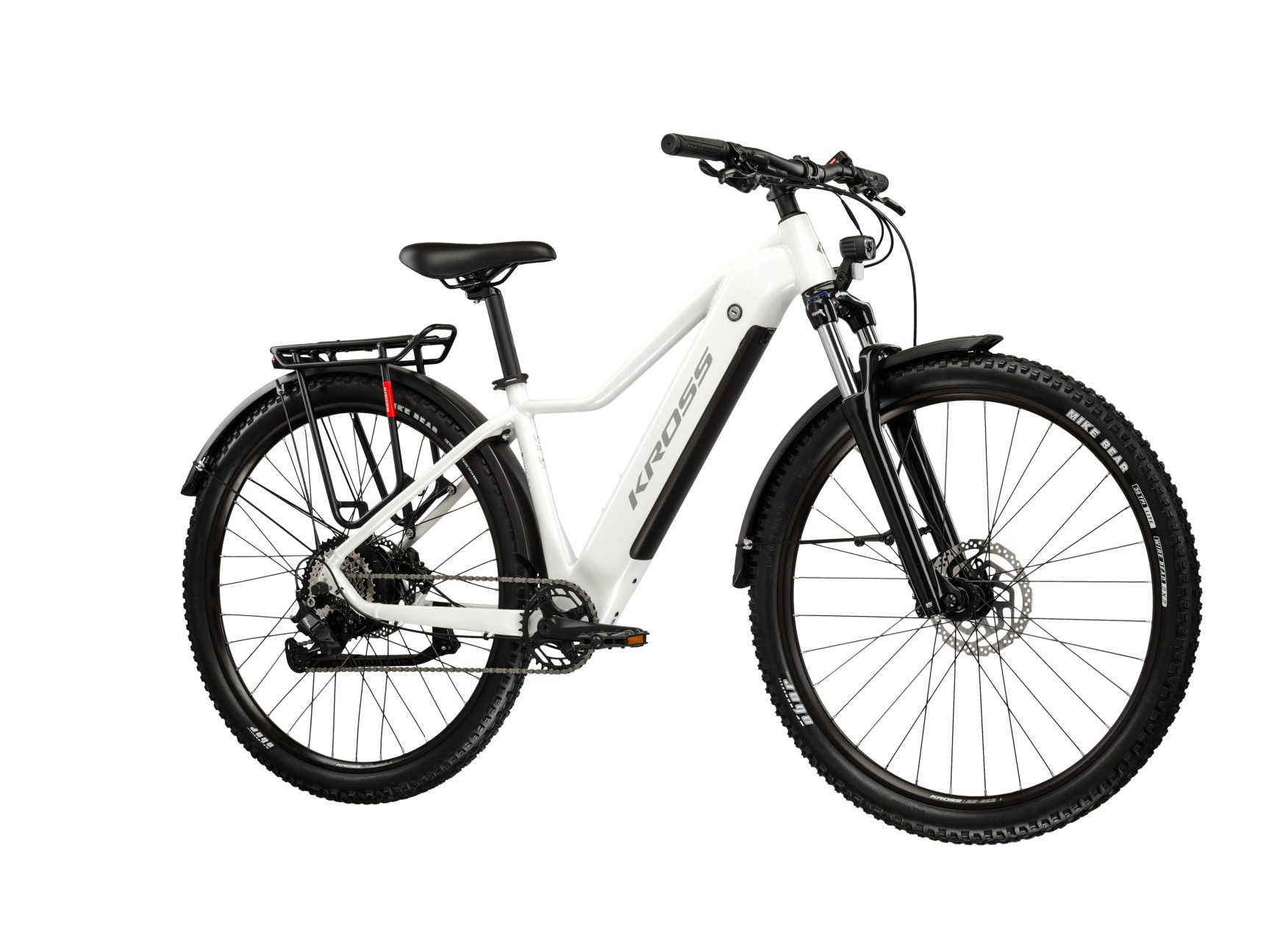 Kross E-Bike ATB KROSS E-MTB Lea Boost 1.0 29 Zoll weiß 8 Gänge 2026, 8 Gang Shimano ESSA U2000 Schaltwerk, Kettenschaltung, Heckmotor, 522 Wh