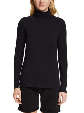 Esprit Langarmshirt Longsleeve mit Rollkragen (1-tlg)