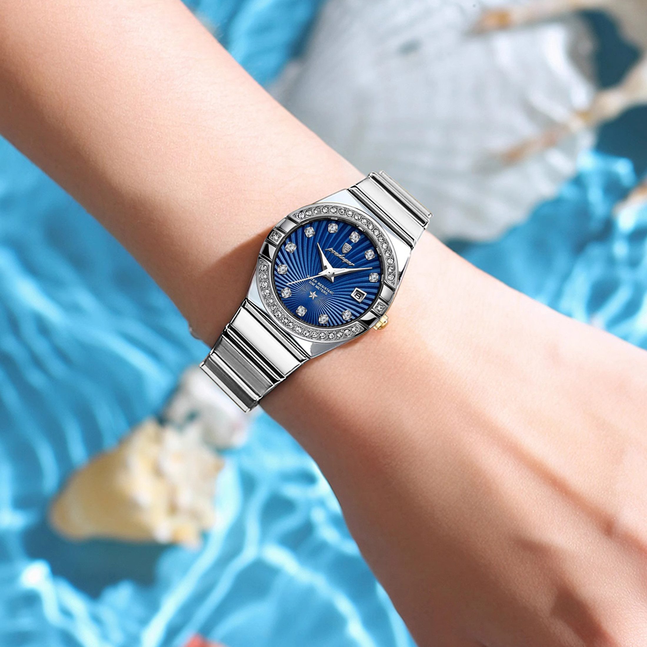 ibettertec Quarzuhr Quarzuhr Analoge,Damen Uhr Edelstahl, günstig online kaufen