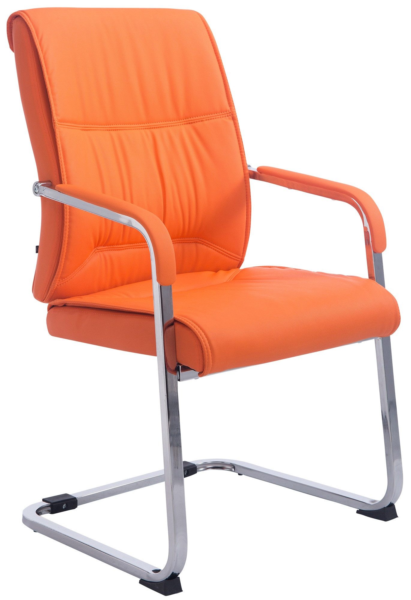 furnicato Besucherstuhl Anubis Freischwinger 102x58x65 cm orange (1 St)