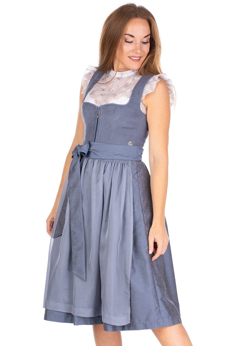 MarJo Dirndl Cord Dirndl 2tlg. - LICHTENFELS - taubenblau