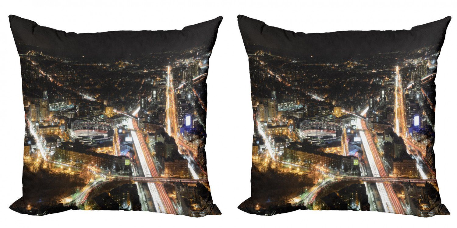 Abakuhaus Kissenbezug Modern Accent Doppelseitiger Digitaldruck Fenway Park Skyline Bei Nacht Stadt Online Kaufen Otto