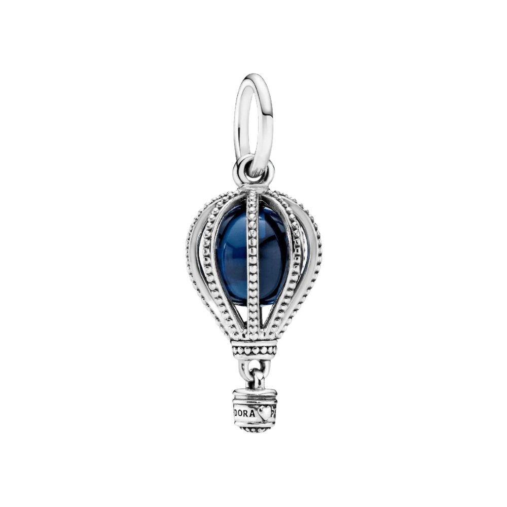Pandora Charm-Einhänger 798064NMB*, Heißluftballon, Reisen, Fliegen, Blau