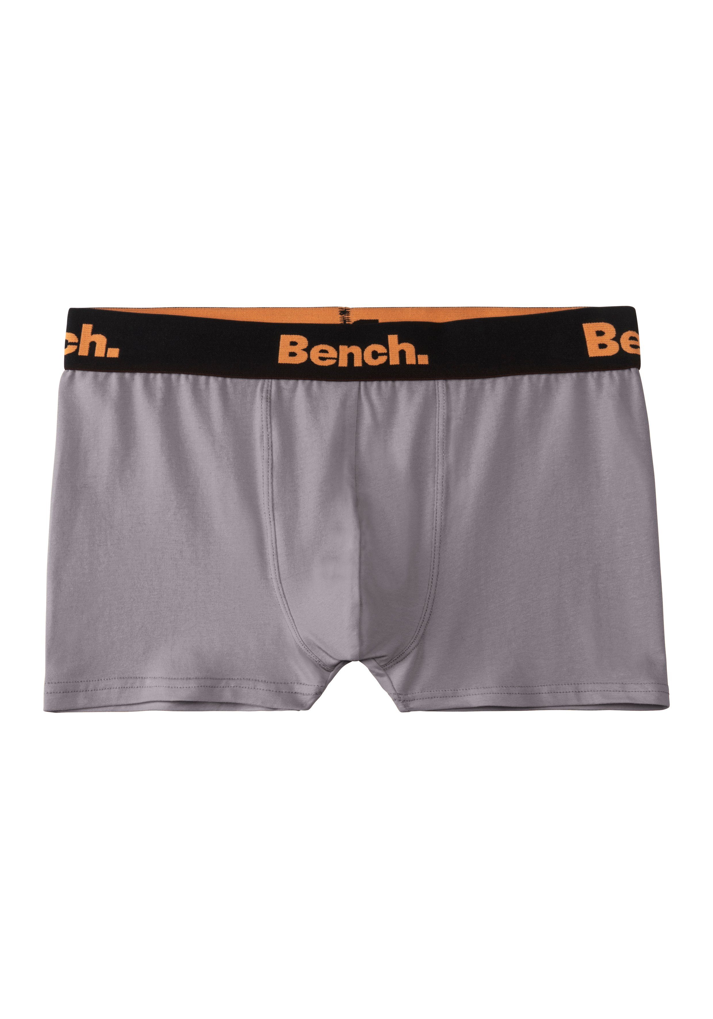 Bench. Boxer (Packung, uni orange gemustert Packung und in 3-St) / / gemustert einer grau