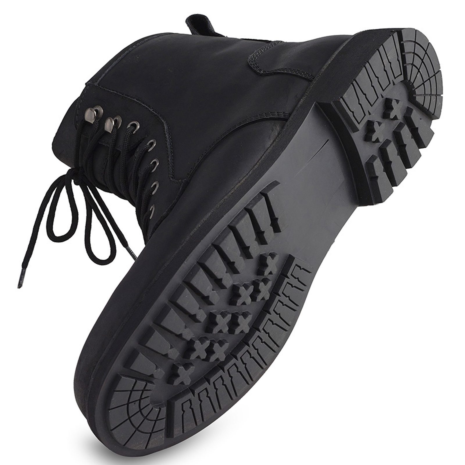 Modeka Modeka Wolter II Stiefel Schwarz 43 Motorradstiefel (Packung, Antistatische und Öl- und Benzinfeste Sohle) motorradstiefel für herren