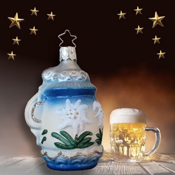 INGE-GLAS® Christbaumschmuck INGE-GLAS Weihnachts-Hänger Bayerischer Bier-Krug (1-tlg)