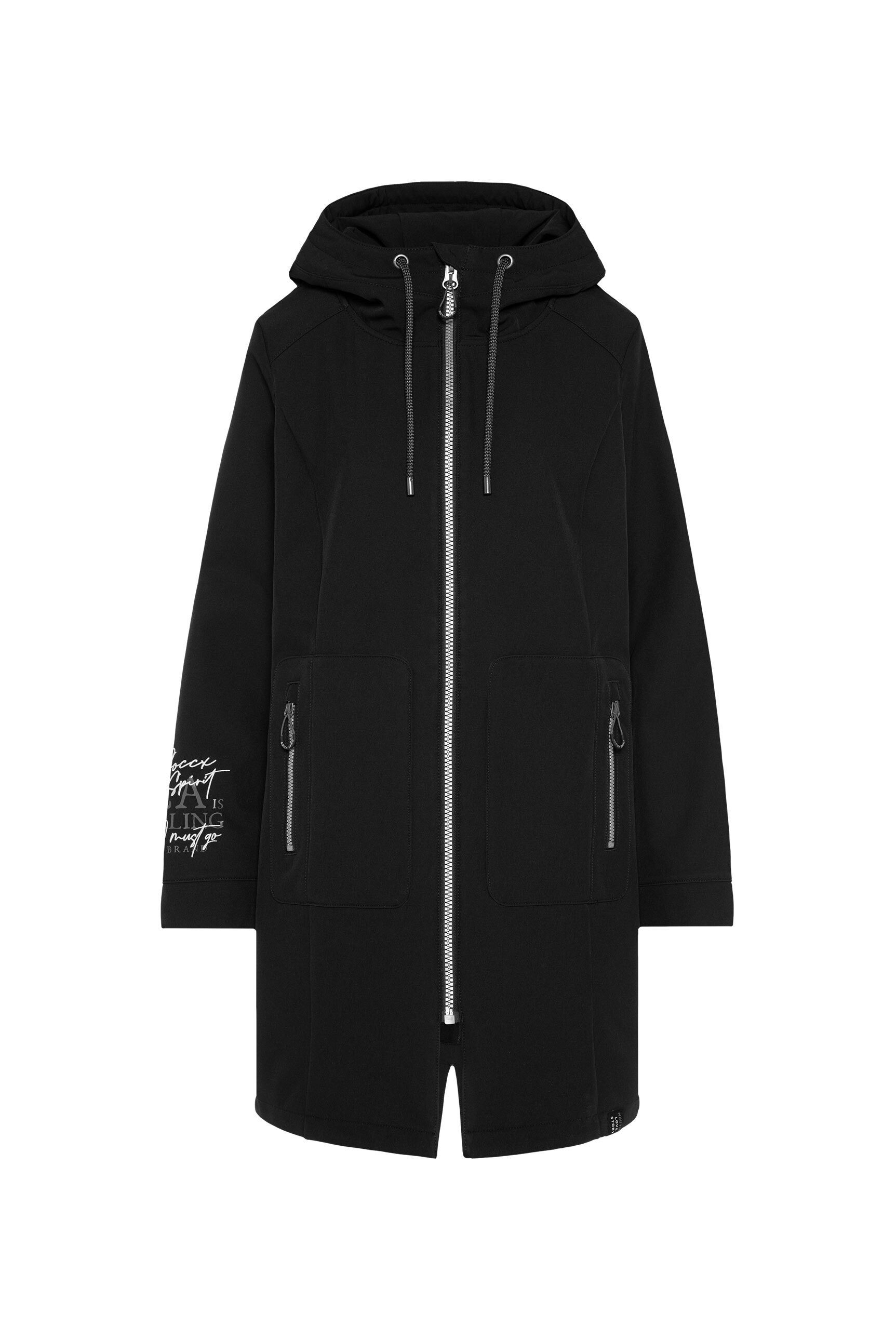 SOCCX Softshelljacke mit Windfangleiste