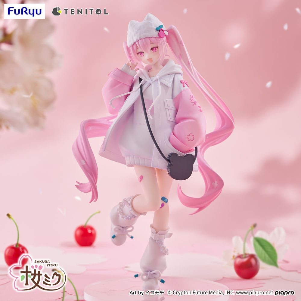 FuRyu Merchandise-Figur Hatsune Miku Tenitol PVC Sakura Miku Cool style [petit] 19 cm