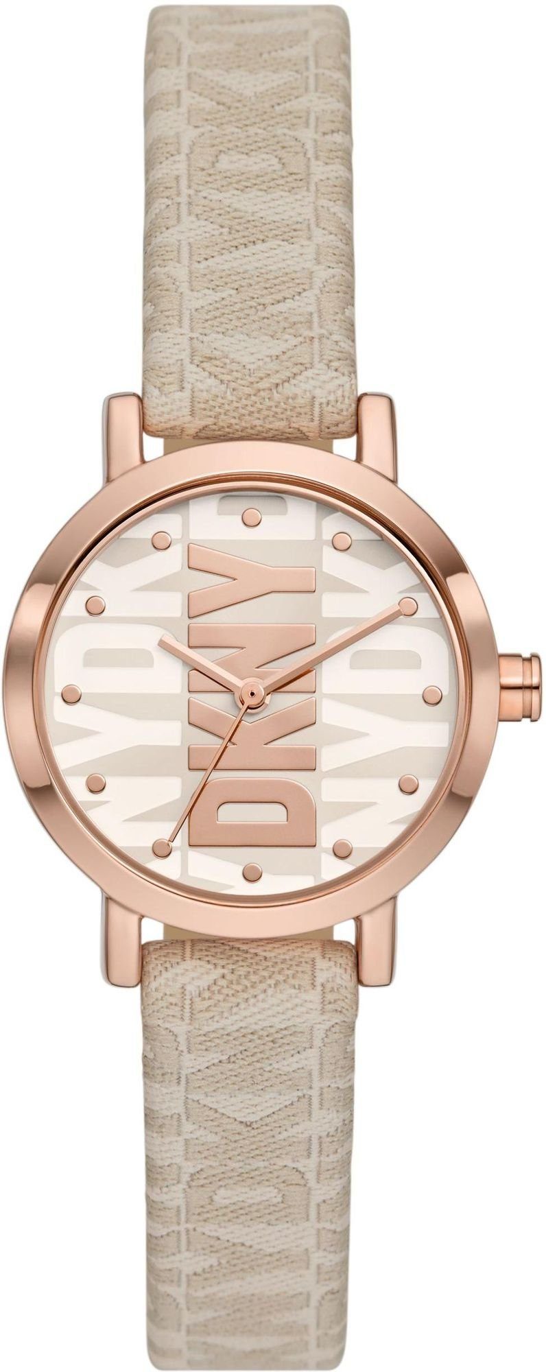 DKNY Quarzuhr DKNY Damen-Uhren Analog Quarz