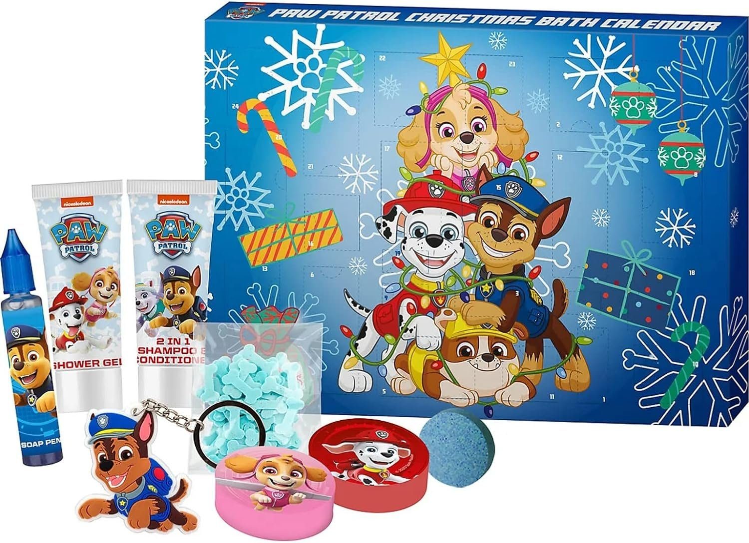 KTN Dr. Neuberger GmbH Adventskalender Paw Patrol Badekalender für Kinder