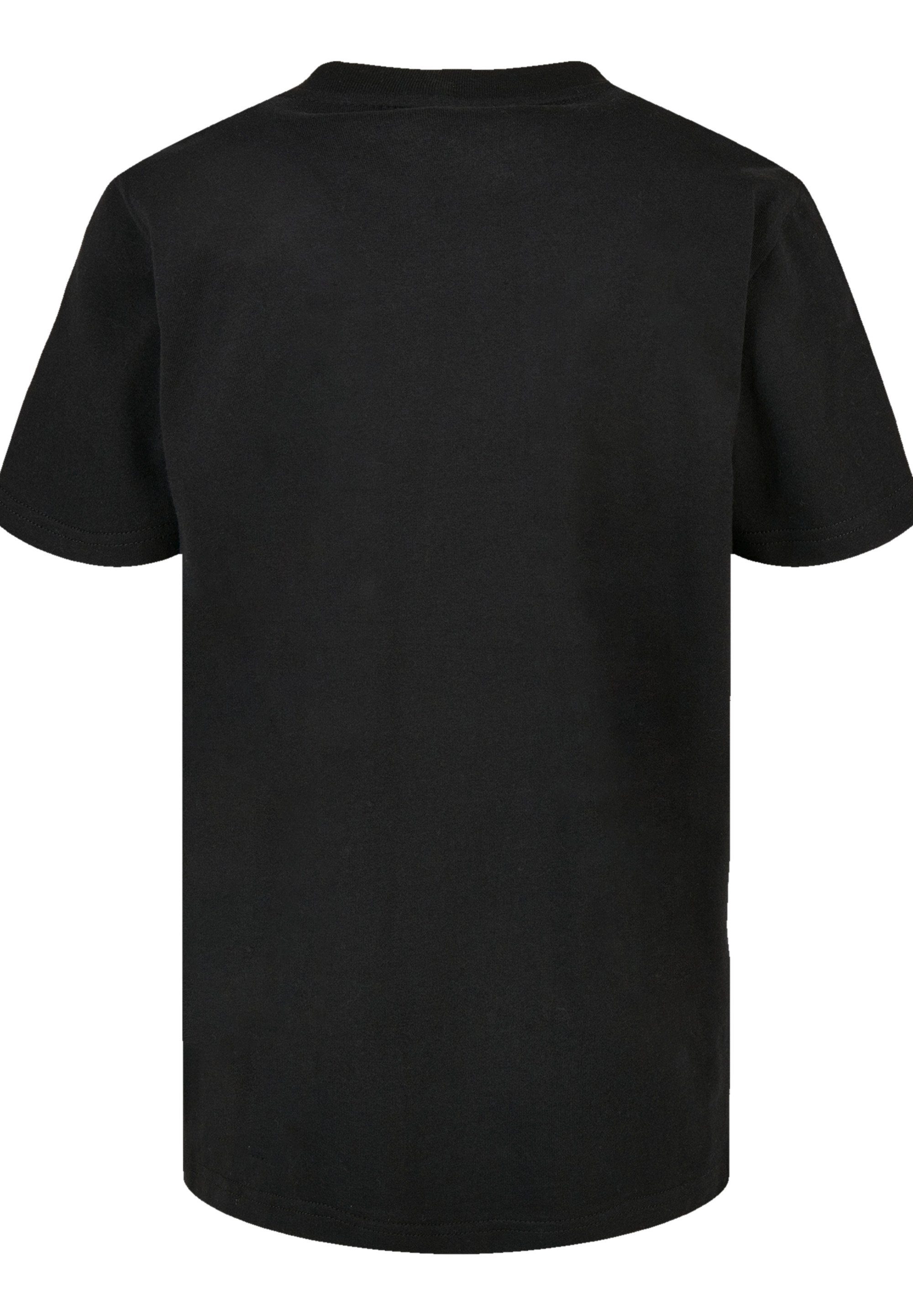 Print Black T-Shirt Sabbath F4NT4STIC Logo Black schwarz Wavy
