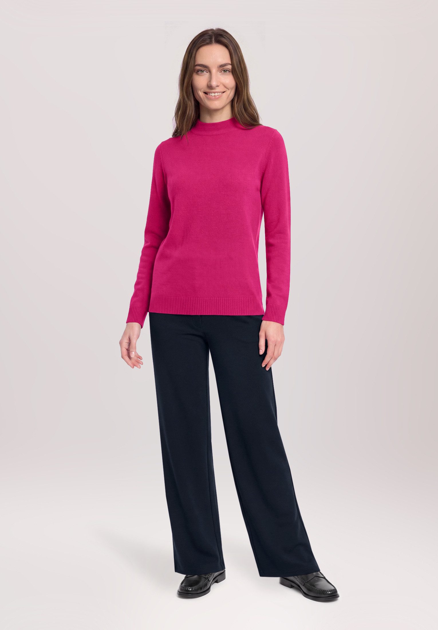 Betty Barclay Strickpullover Damen mit Stehkragen (1-tlg)