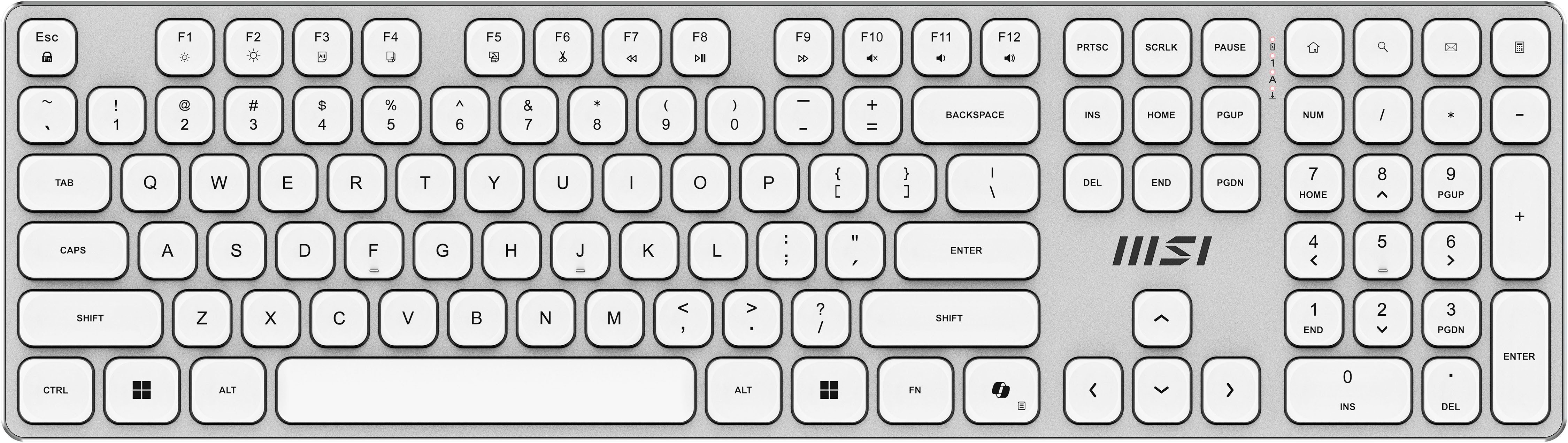 MSI Forge K210 Combo Wireless-Tastatur