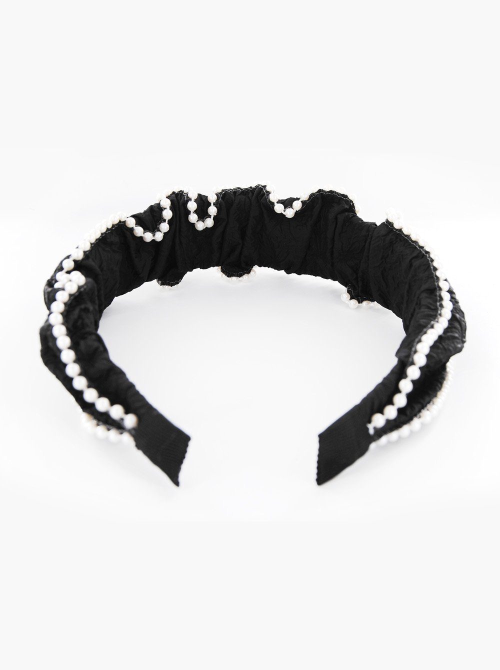 axy Haarreif Schwarz Vintage Design, in Haarreif mit Haareifen Haarband modischem Damen Perlen