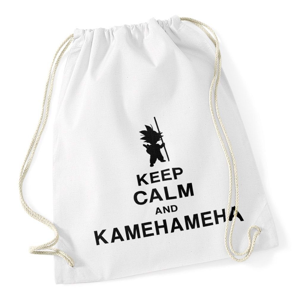 Autiga Turnbeutel Turnbeutel Keep Calm and Kamehameha Son Goku Dragonball  Hipster Beutel Tasche