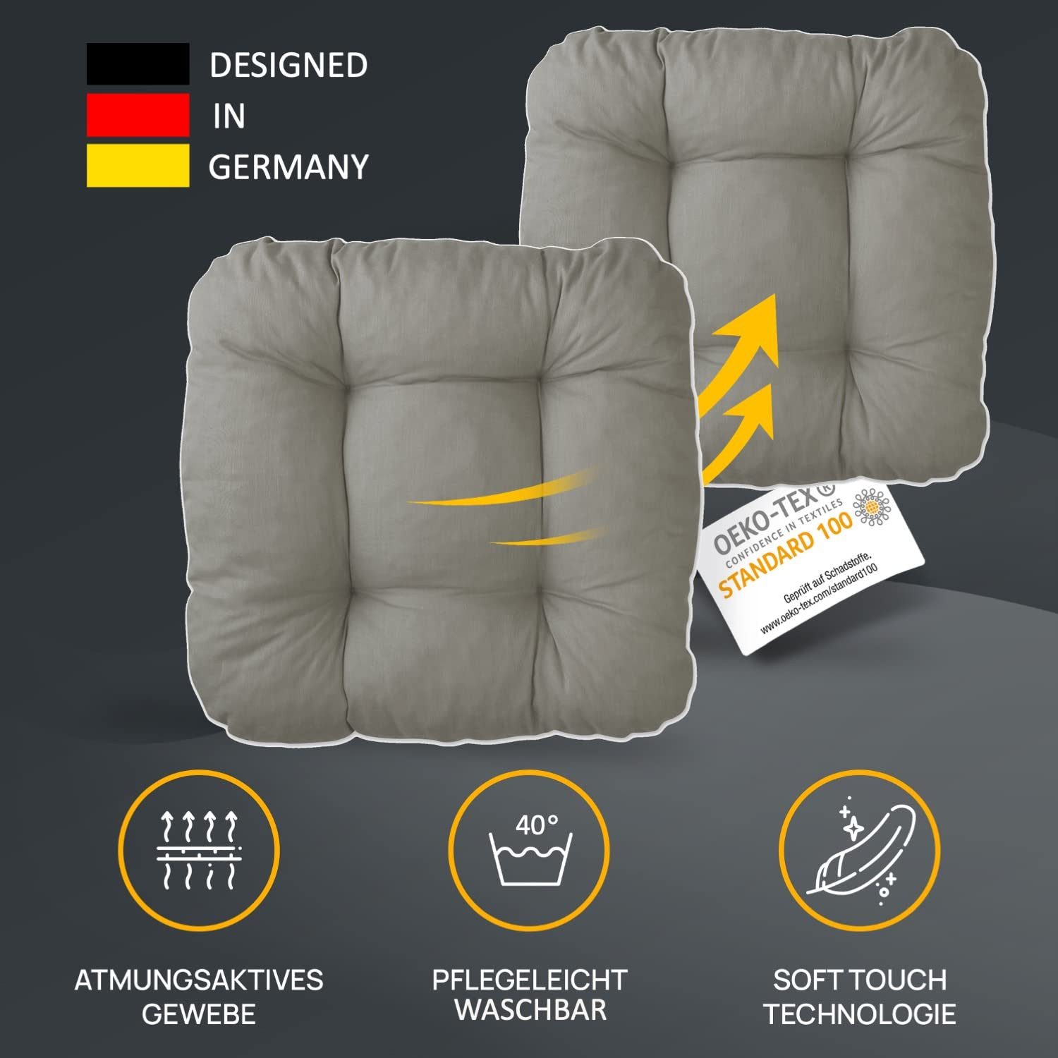 LILENO HOME Stuhlkissen Sitzkissen für Gartenstuhl, günstig online kaufen