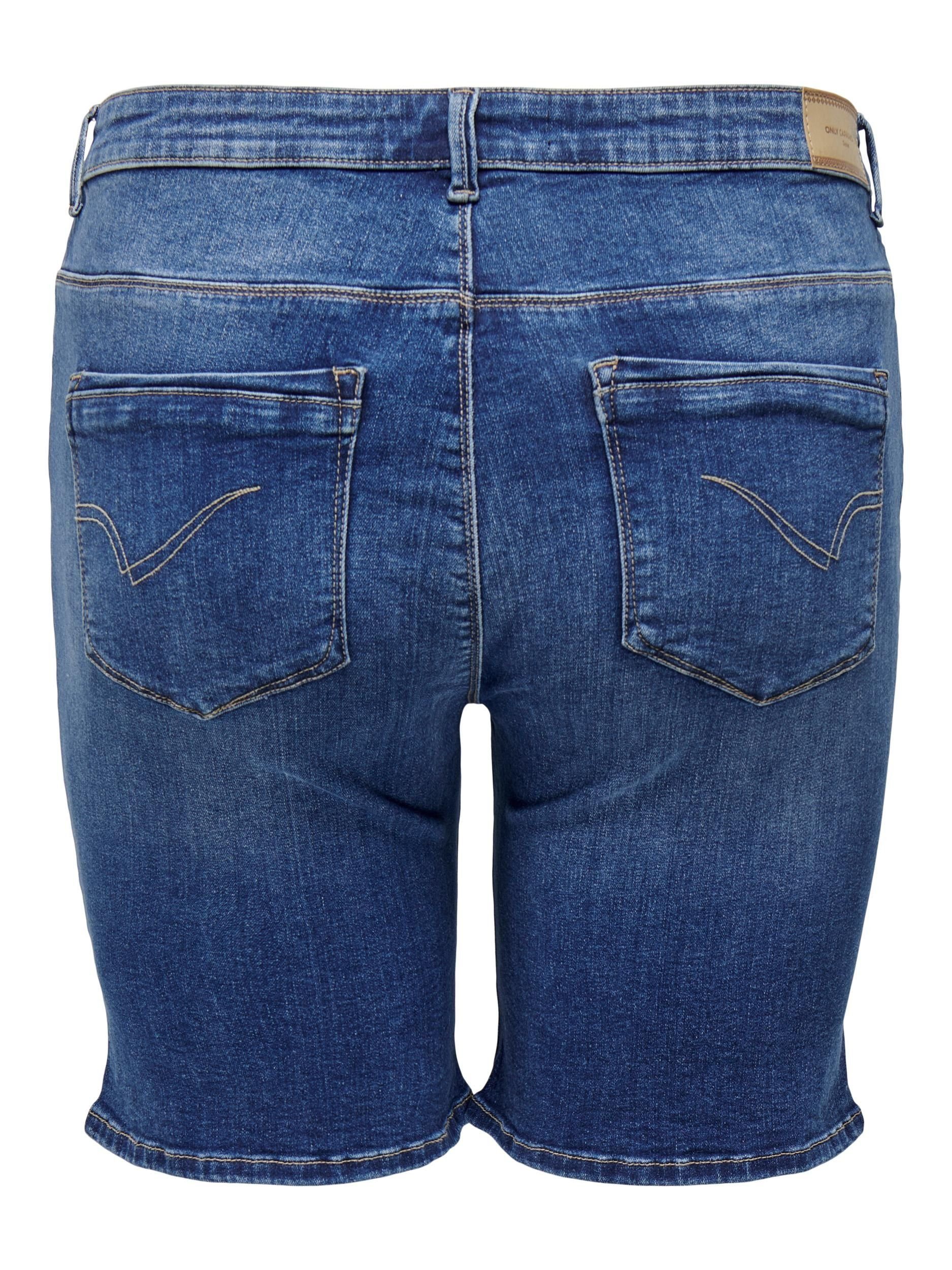 ONLY CARMAKOMA Jeansshorts mit leichten Abriebeffekten günstig online kaufen