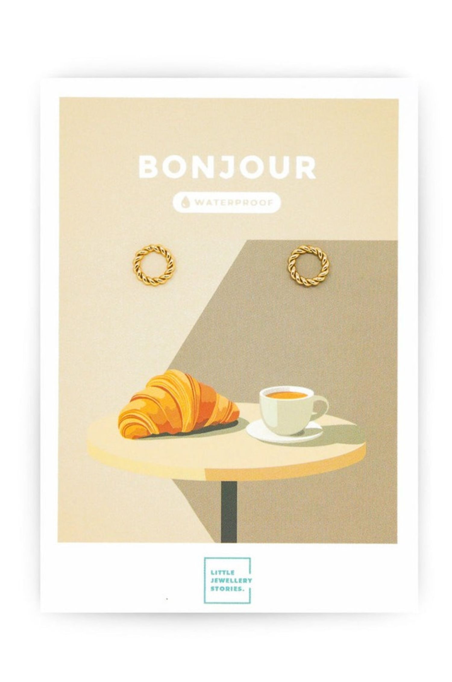 LITTLE JEWELLERY STORIES Paar Ohrstecker Earring BONJOUR