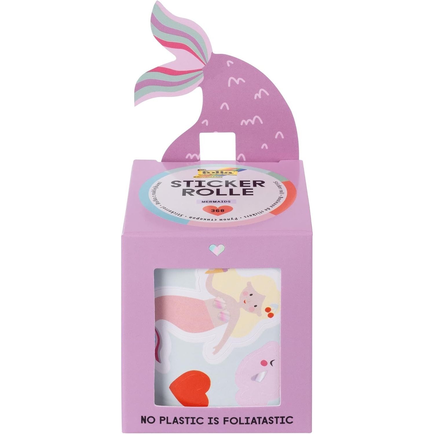 Folia Наклейки selbstklebenden Motiven Наклейкиrolle MERMAIDS, Наклейки Set mit 368 Auf